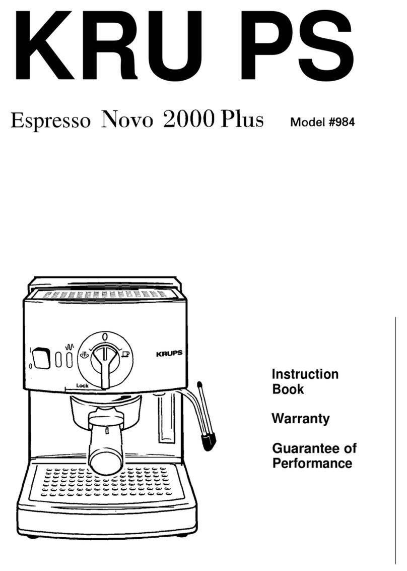 Krups ESPRESSO NOVO 2000 PLUS User manual