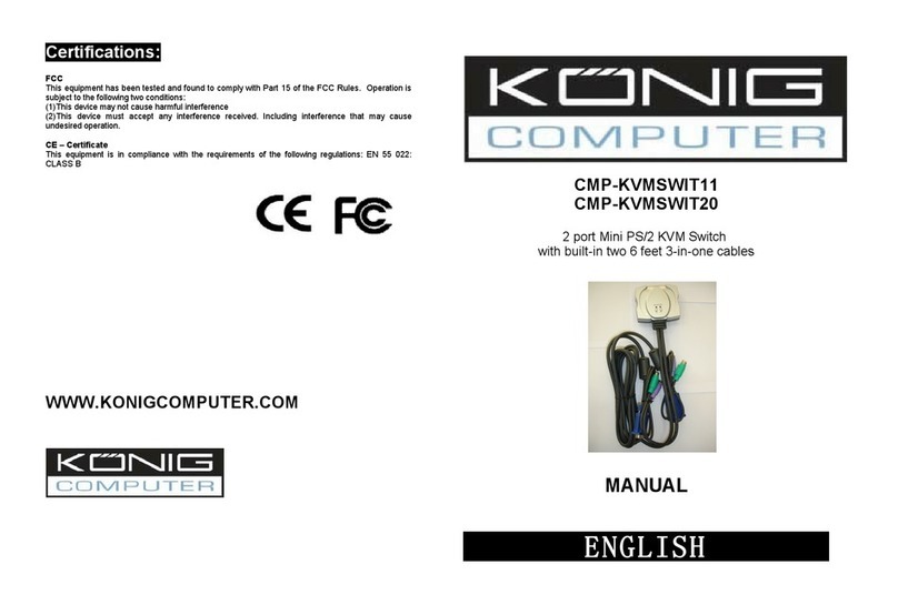 Konig CMP-KVMSWIT20 User manual