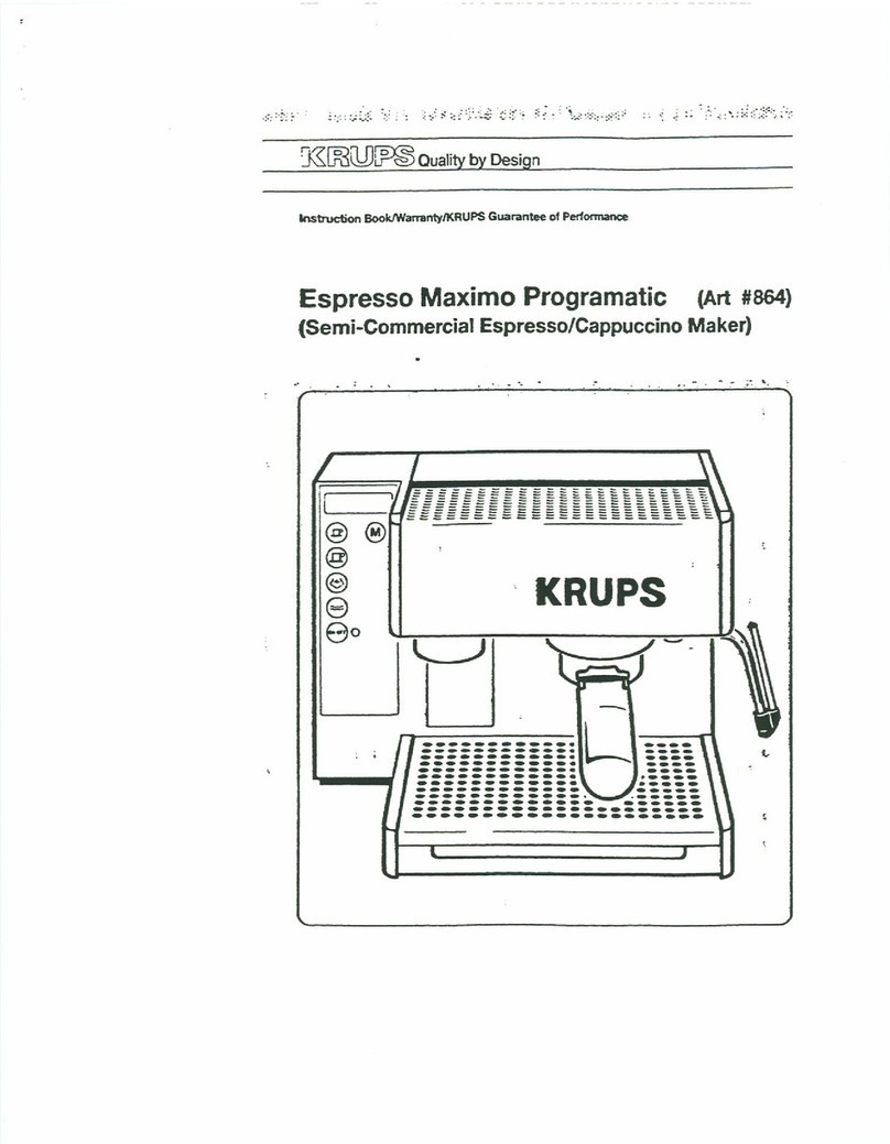 Krups ESPRESSO MAXIMO PROGRAMATIC User manual