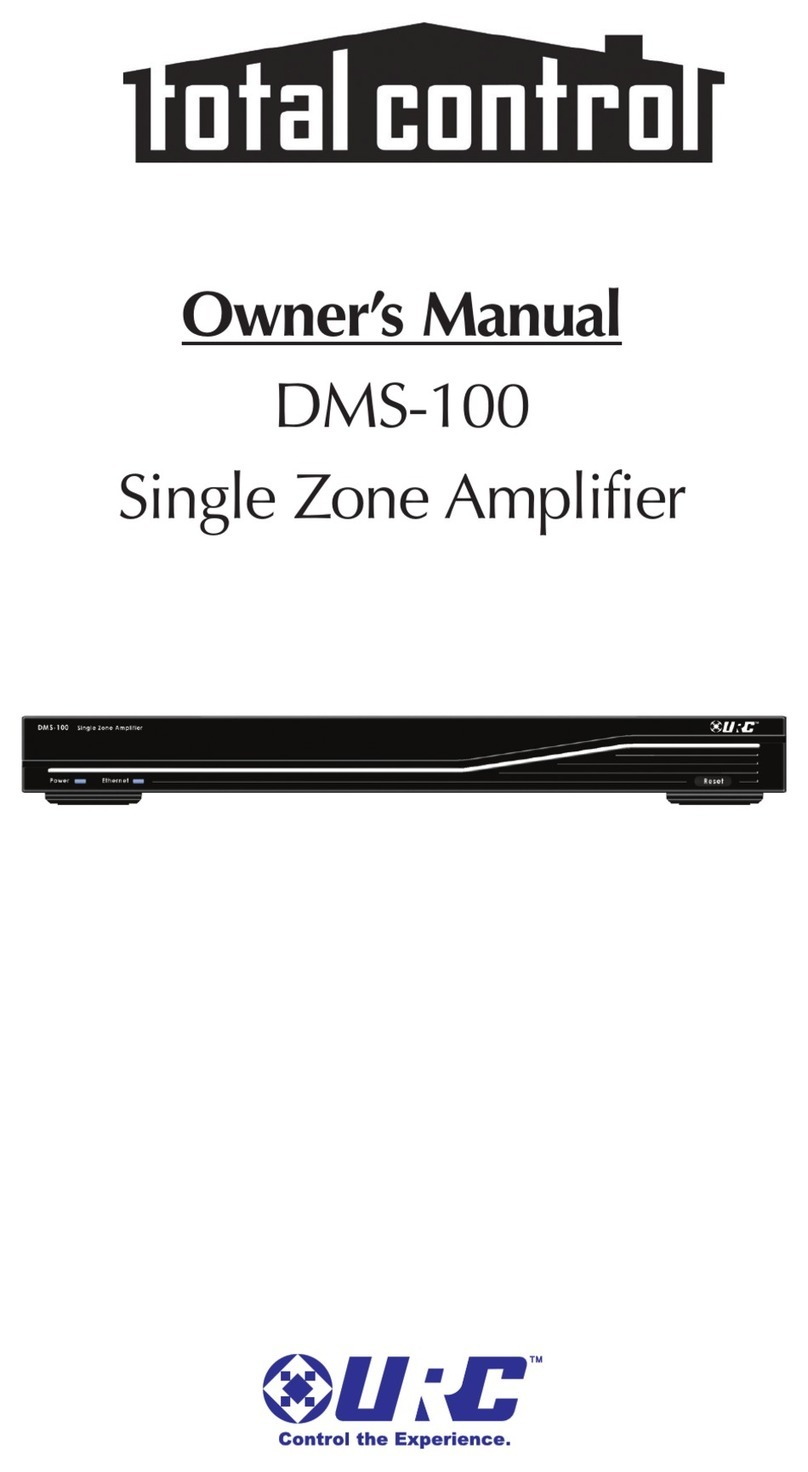 URC Total control DMS-100 owner's manual