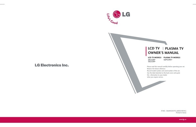 LG 26LC2R Series User manual