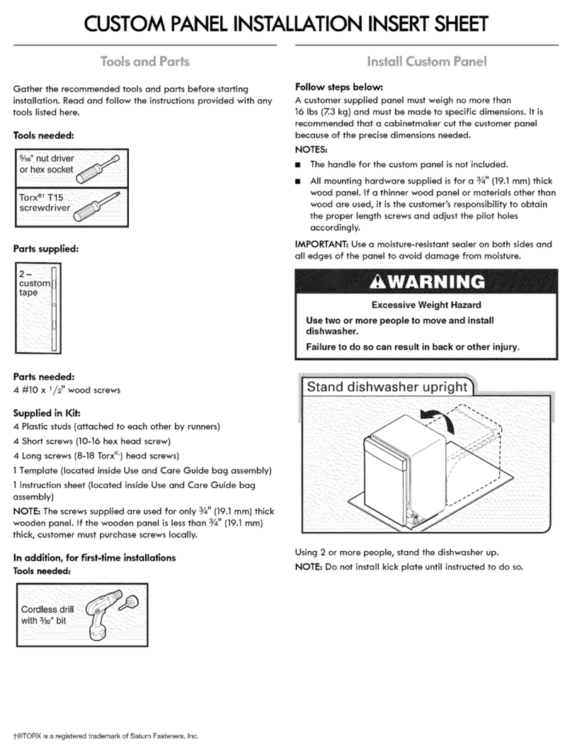 Kenmore 66512776K310 installation instructions