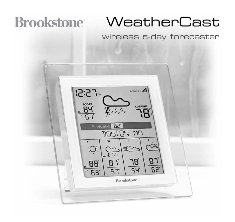 Brookstone WeatherCast User manual