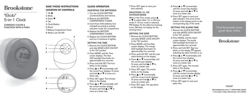 Brookstone "Bob" User manual