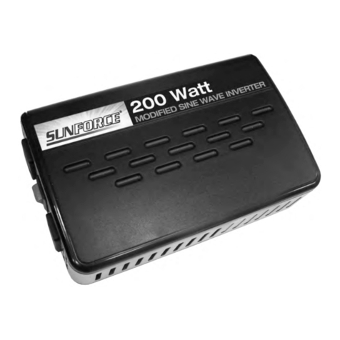 Sunforce 200Watt POWER INVERTER user manual Sunforce 200Watt POWER INVERTER user manual