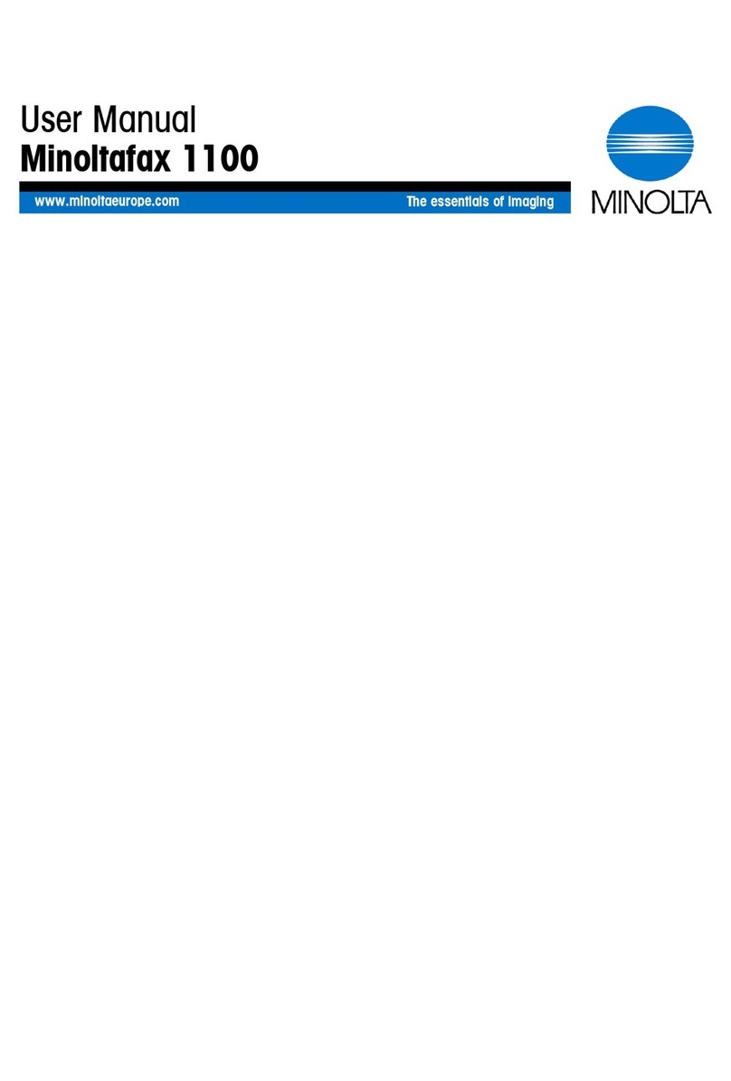 Konica Minolta Minoltafax 1100 user manual