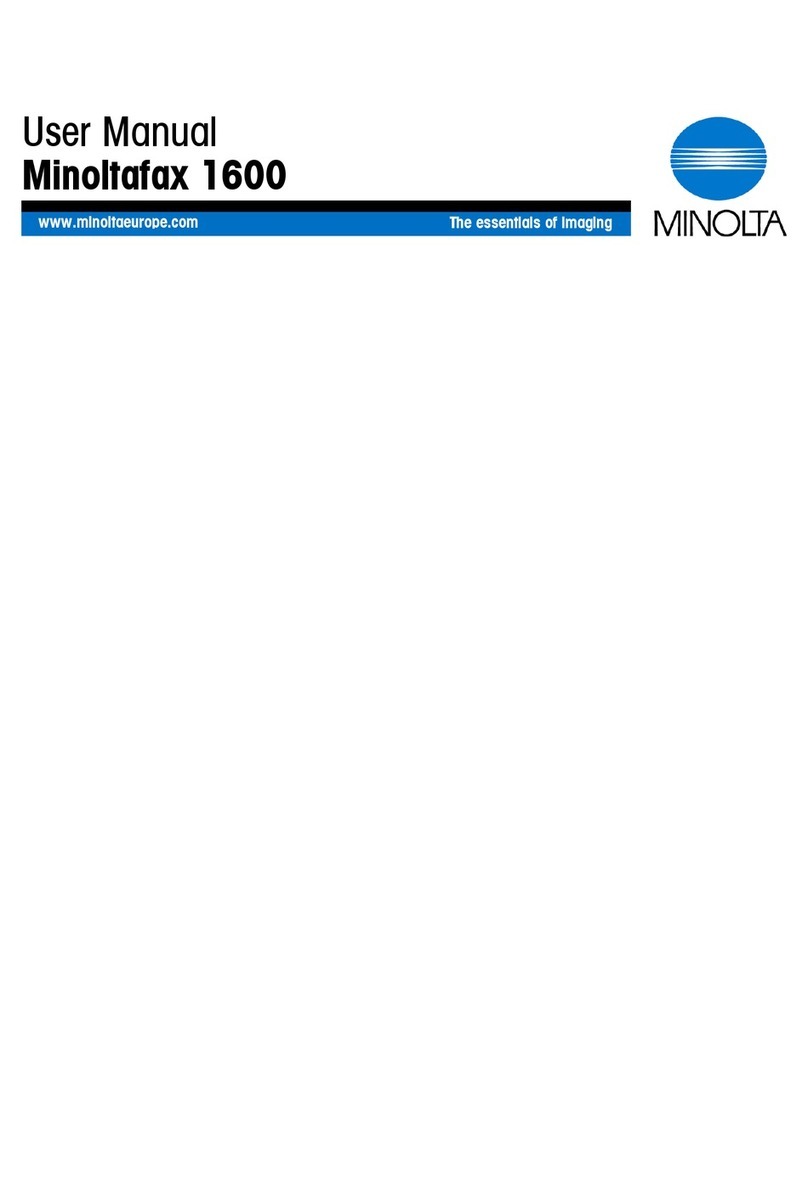 Konica Minolta Minoltafax 1600 User manual