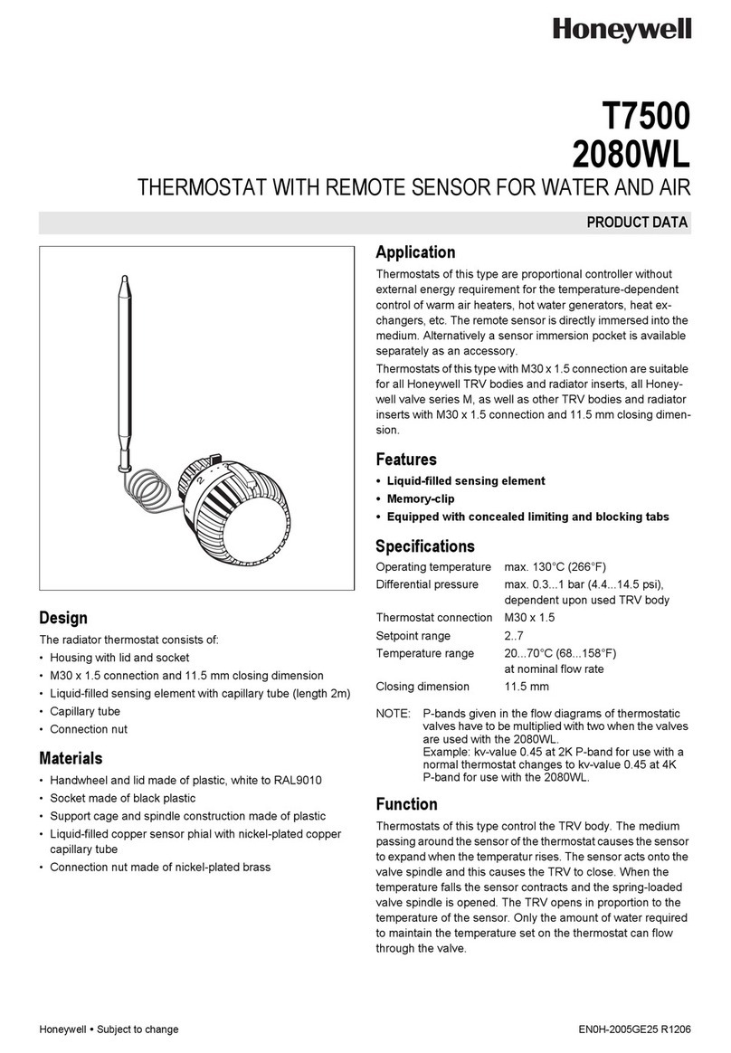 Honeywell 2080WL Operation manual