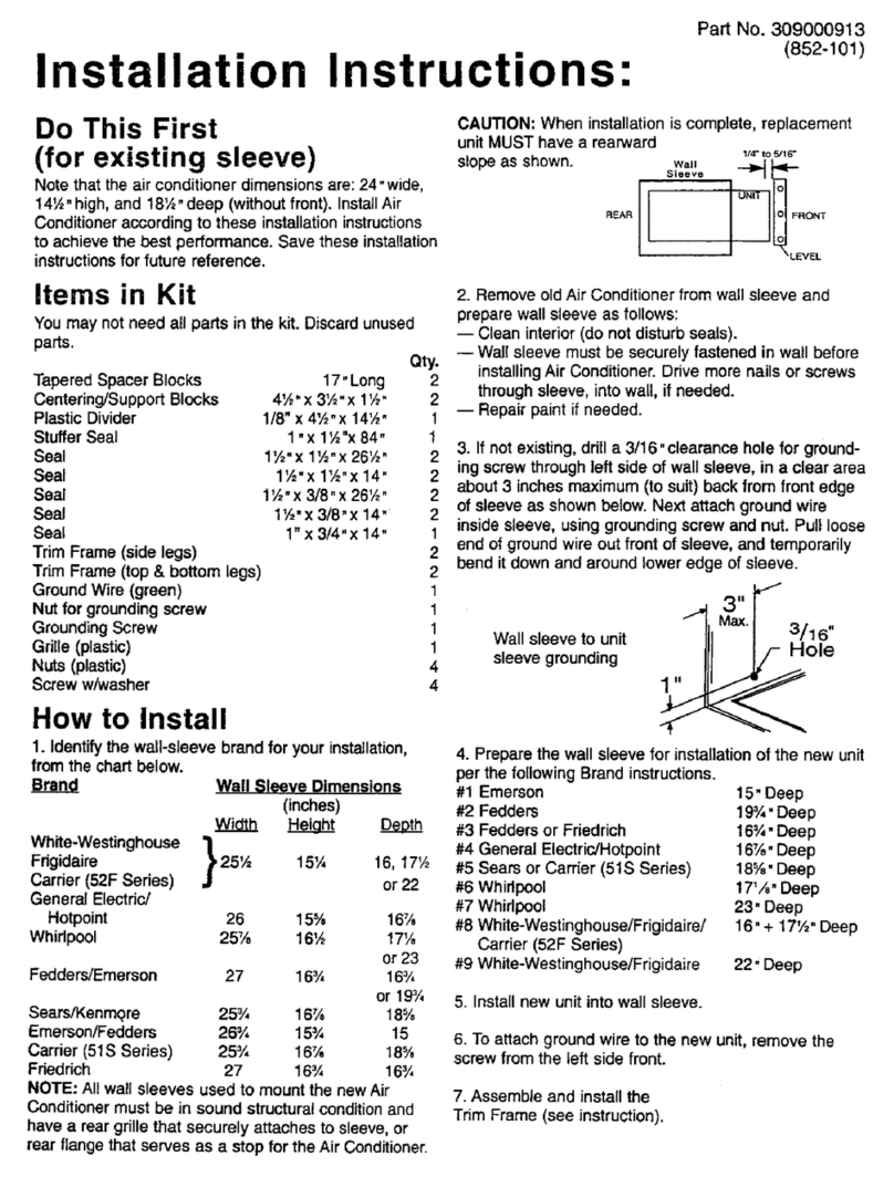 Kenmore 25370093001 User manual