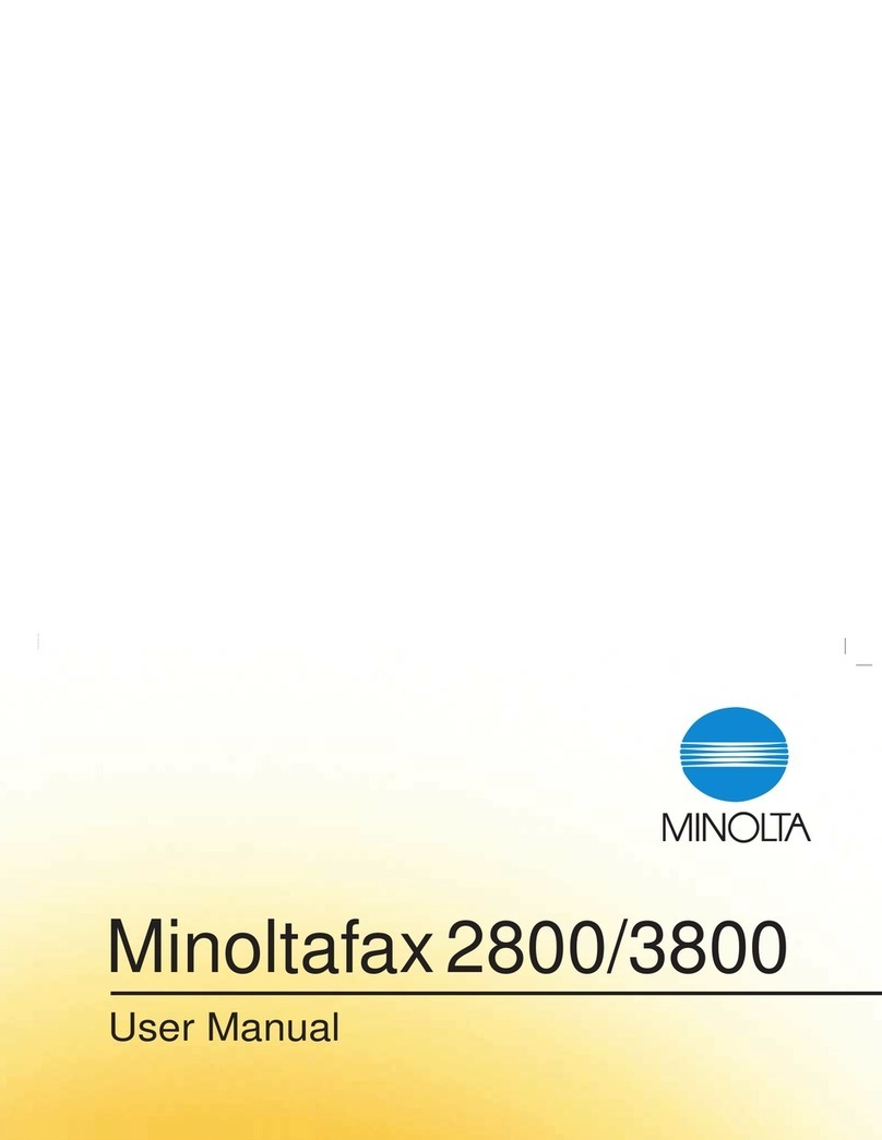 Konica Minolta Minoltafax 2800 user manual