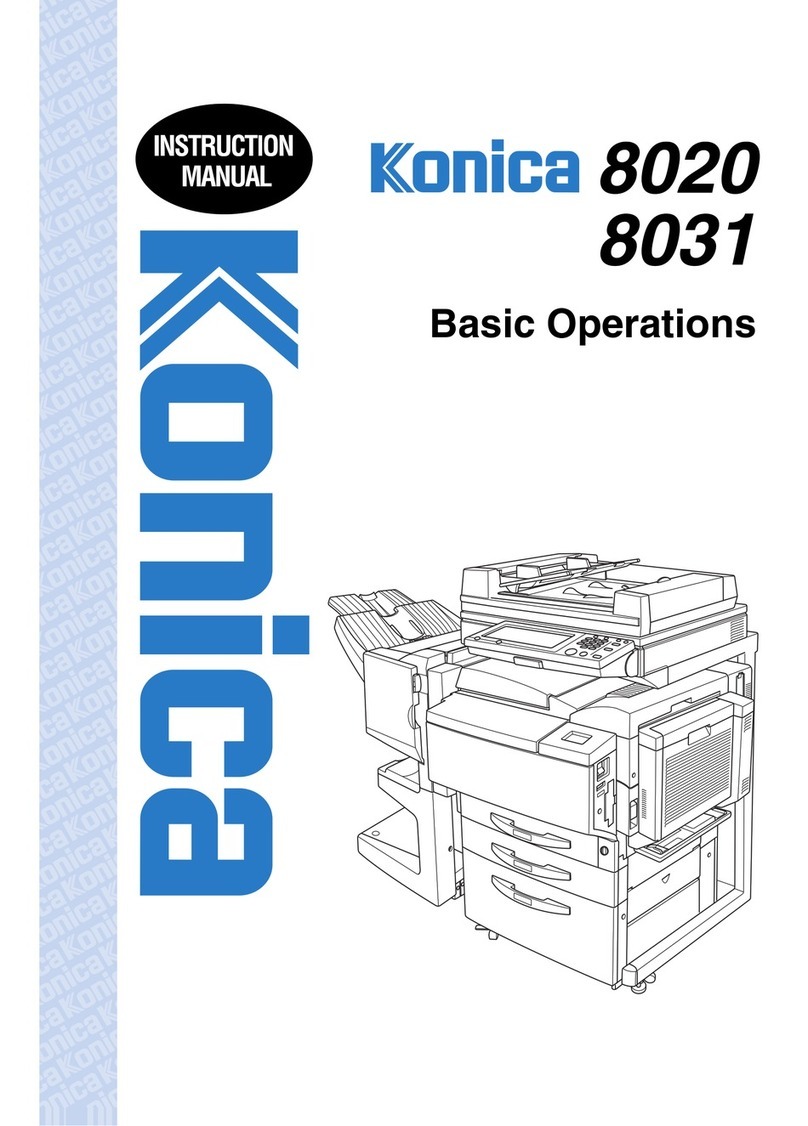 Konica Minolta 8020 Basic operations