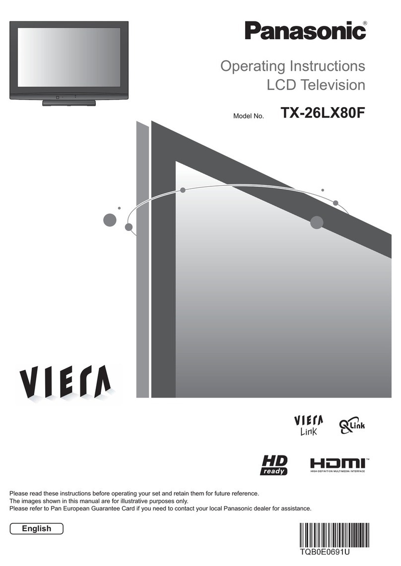 Panasonic Viera TX-26LX80F User manual