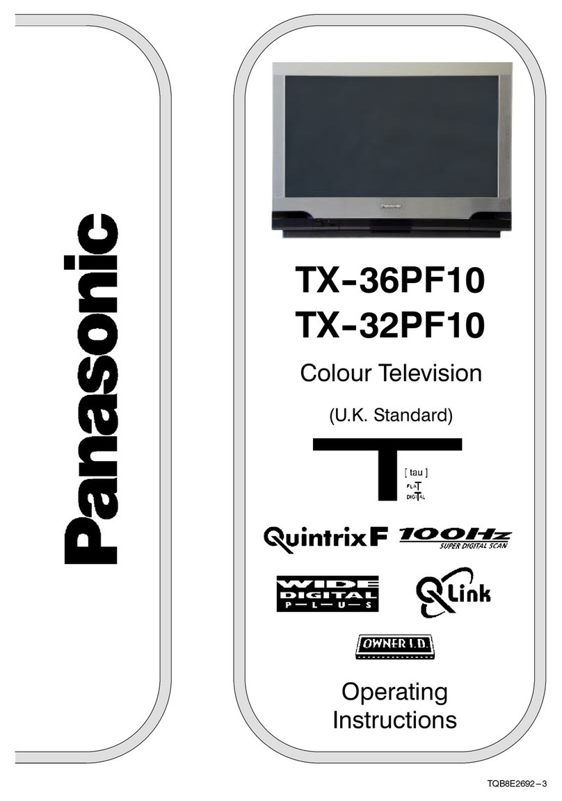 Panasonic TX-32PF10 User manual Panasonic TX-32PF10 User manual