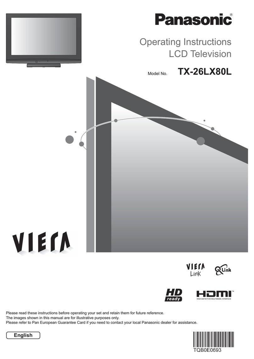 Panasonic TX-26LX80L User manual