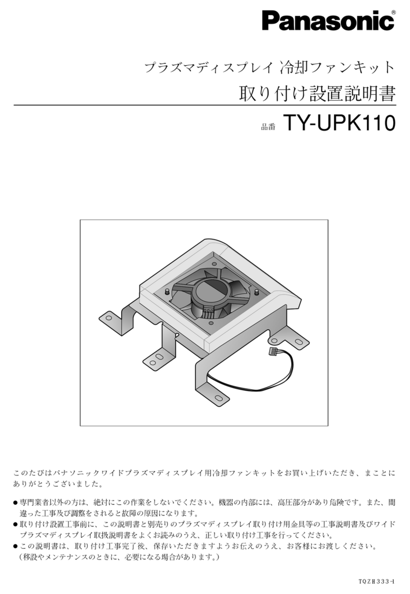 Panasonic TY-UPK110 installation instructions