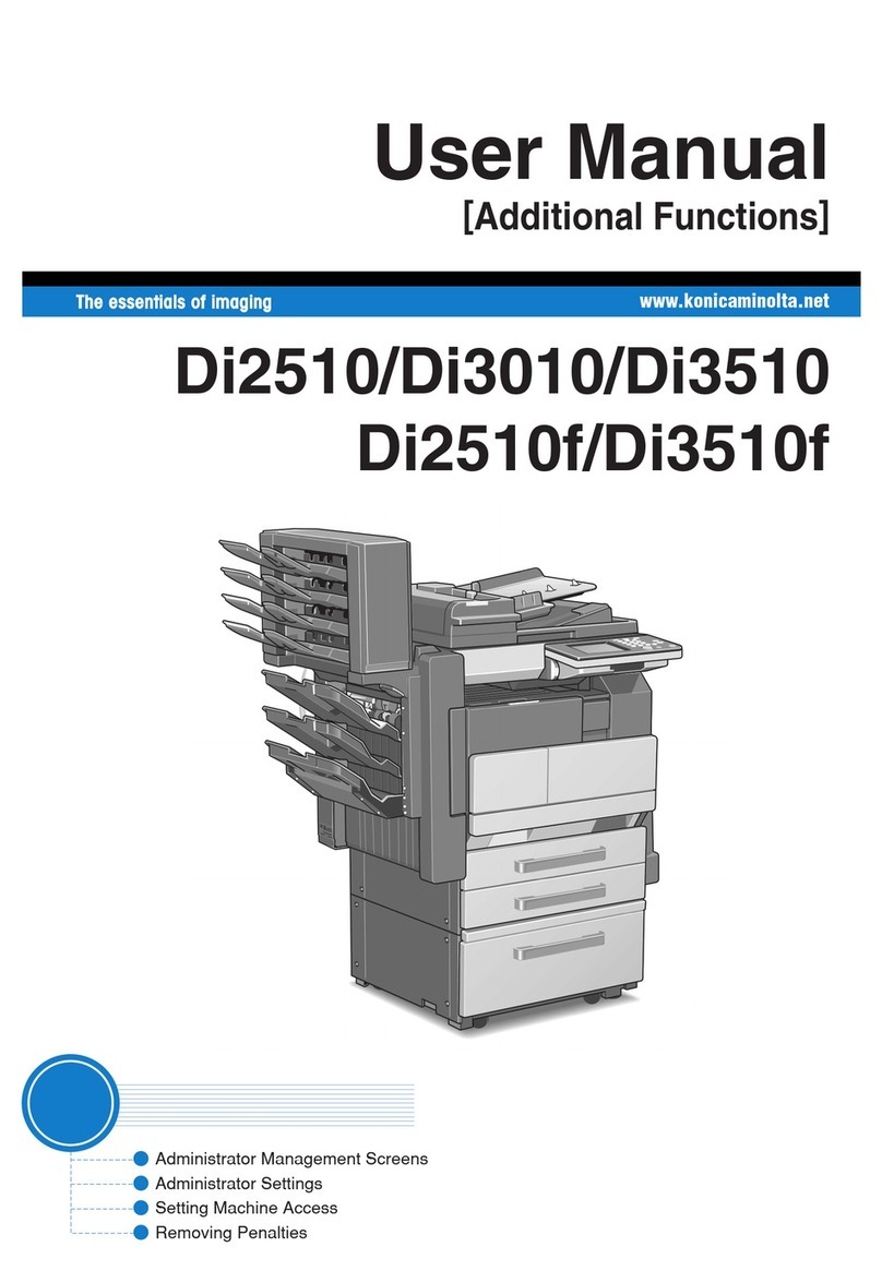 Konica Minolta DI2510 User manual