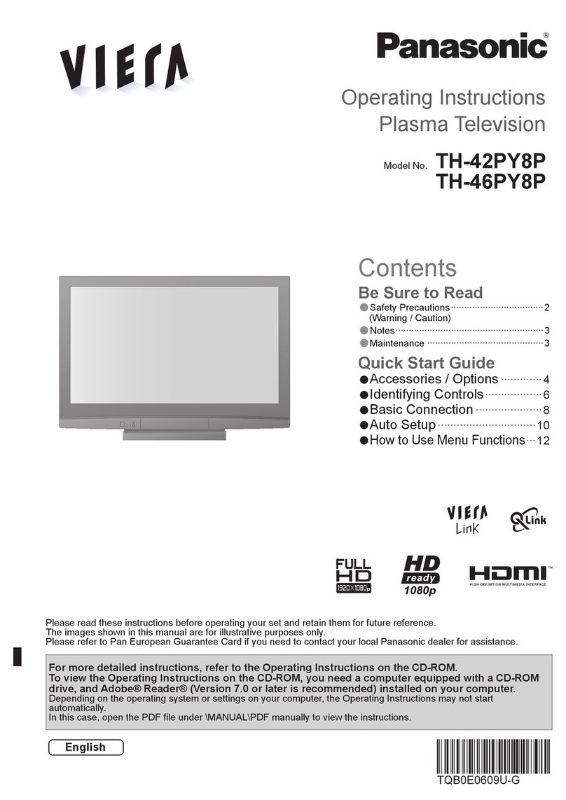 Panasonic Viera TH-42PY8P User manual