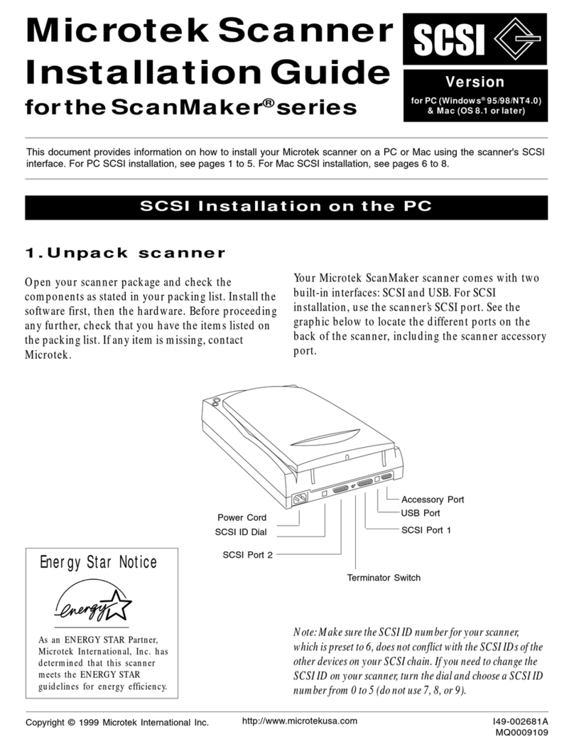 Microtek ScanMaker series User manual