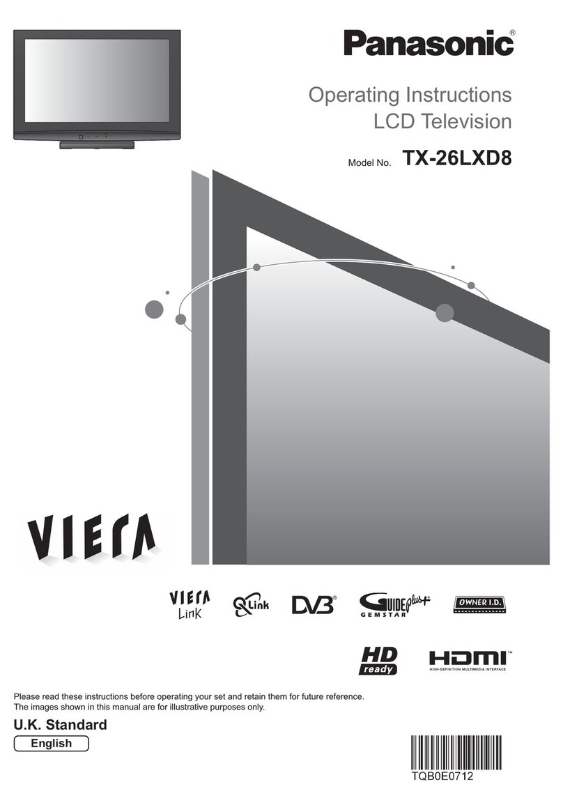 Panasonic Viera TX-26LXD8 User manual
