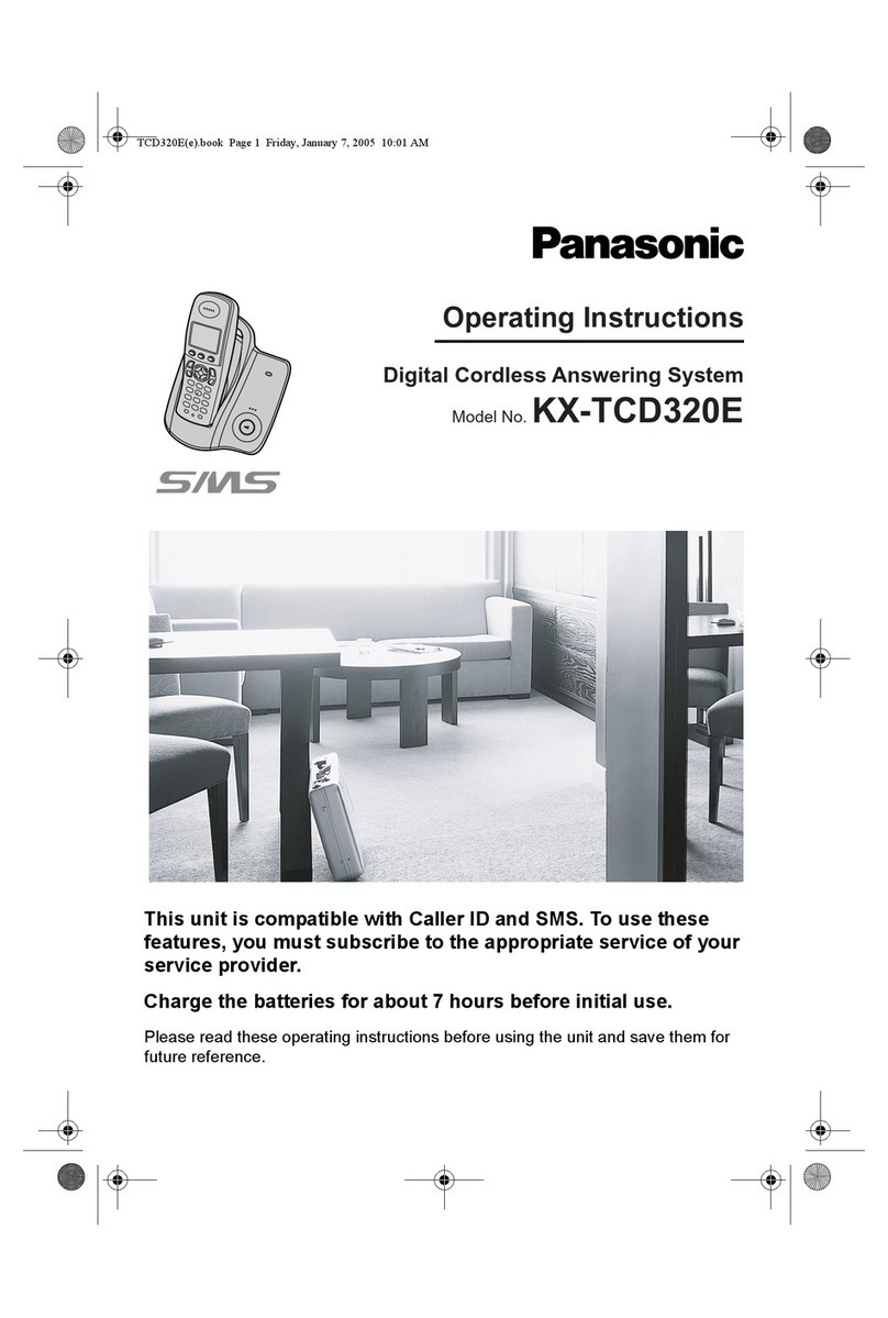 Panasonic KX-TCD320E User manual