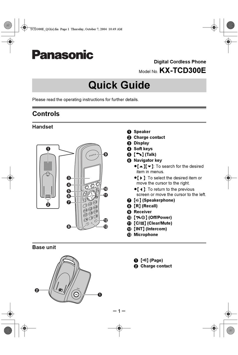 Panasonic KX-TCD300E User manual