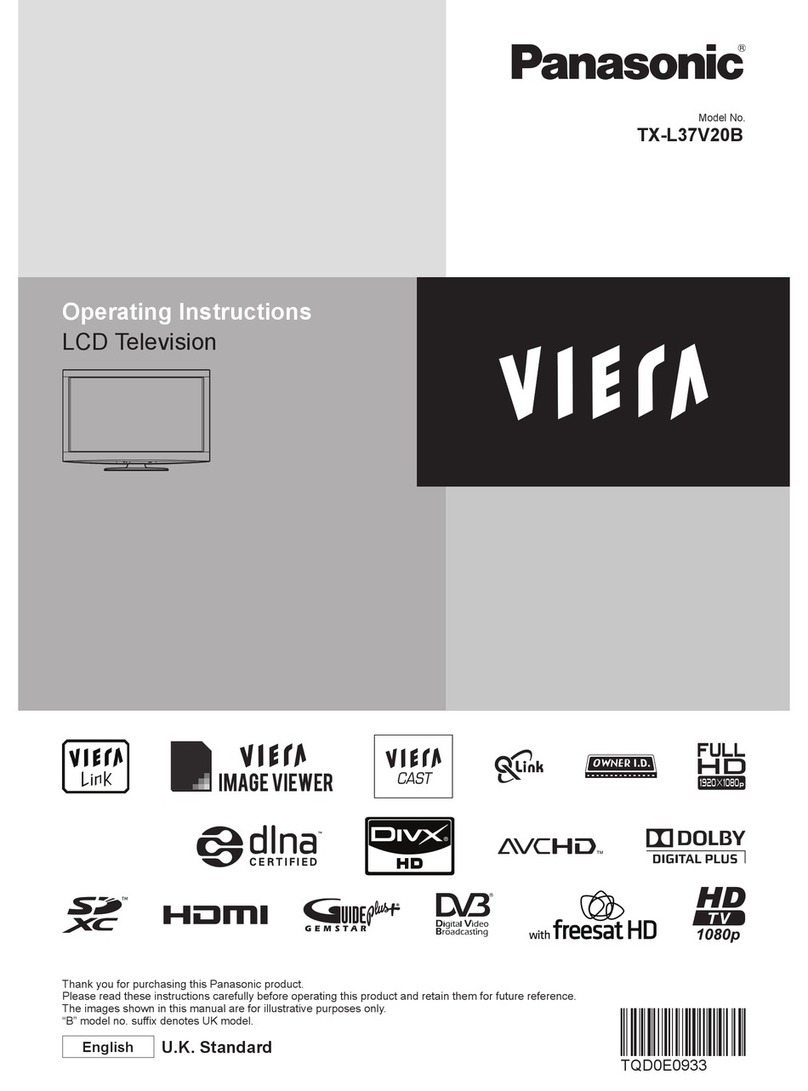 Panasonic TXL37V20B User manual