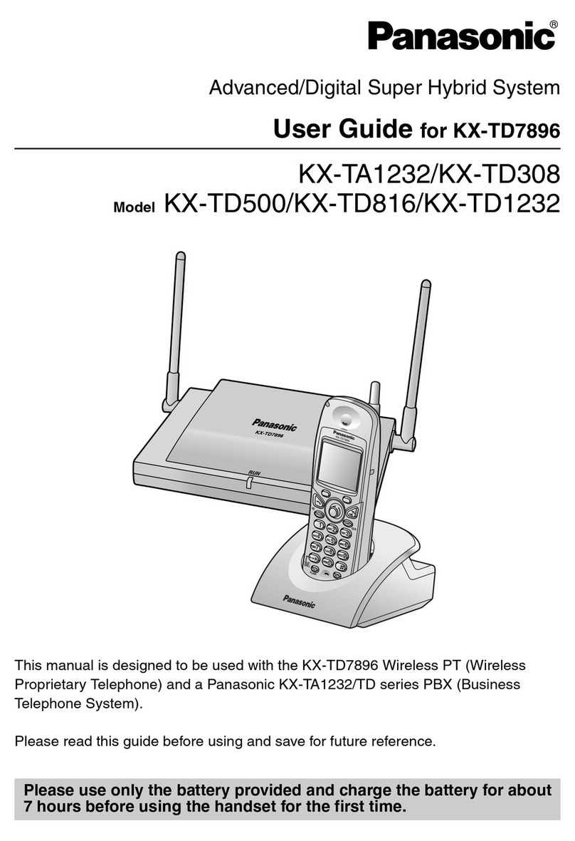 Panasonic KX-TA1232 User manual