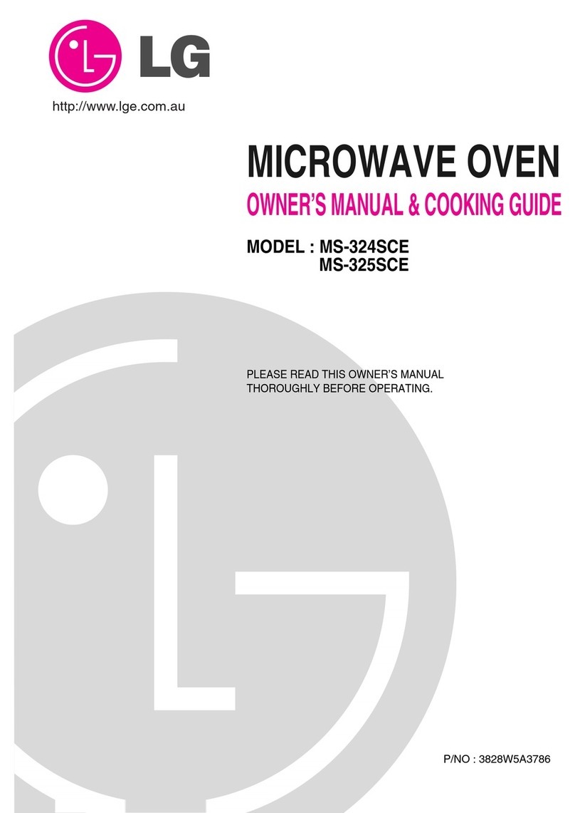 LG MS-324SCE Use and care manual