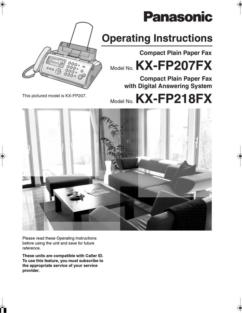 Panasonic KX-FP207FX operating instructions