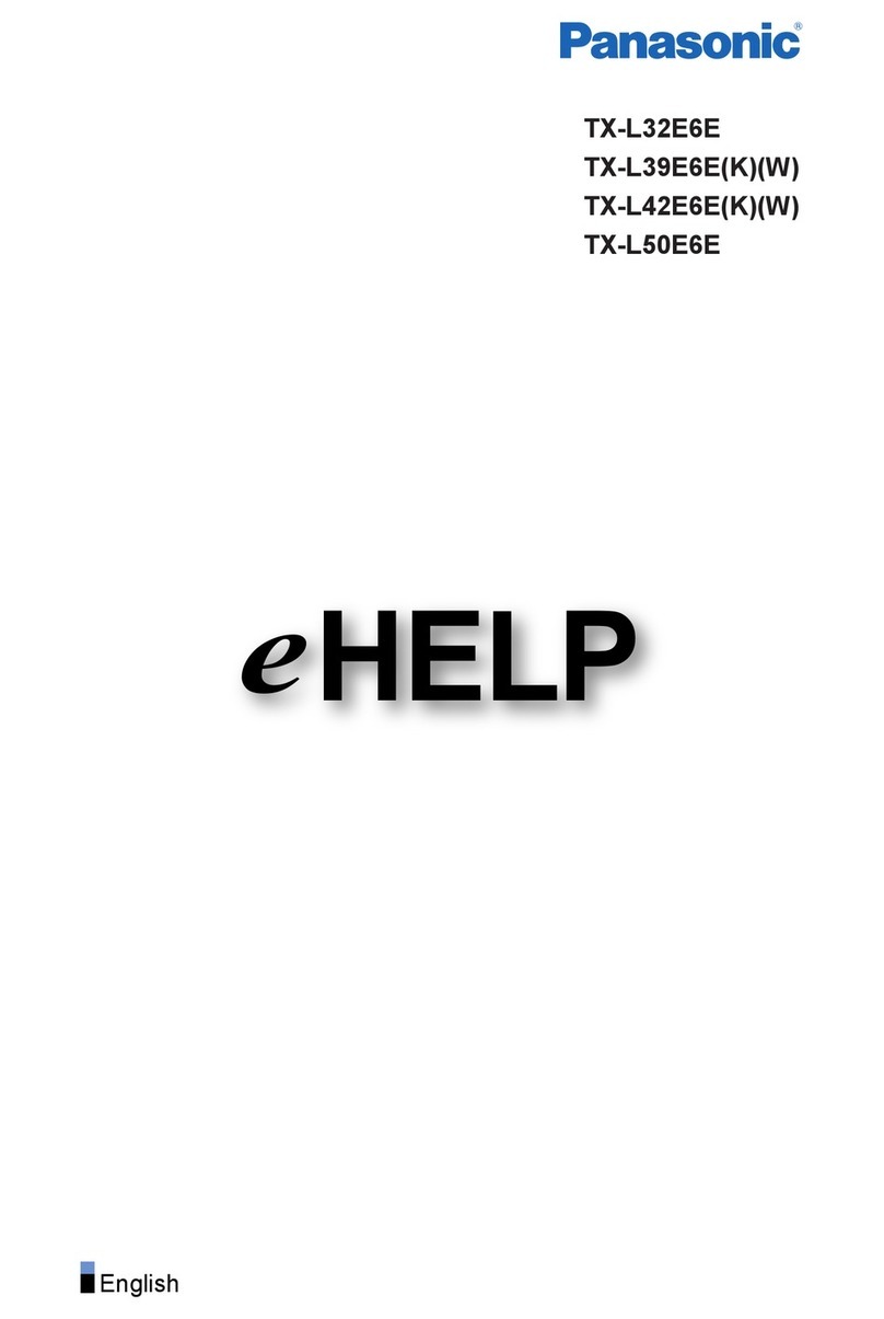Panasonic TX-L32E6E User manual Panasonic TX-L32E6E User manual