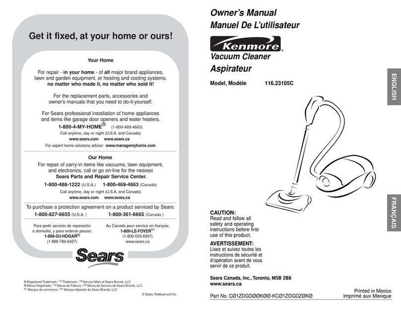 Kenmore 116.23105C User manual