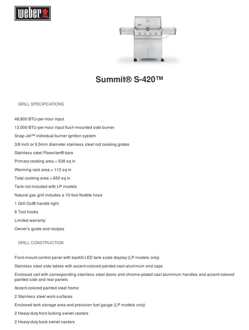 Weber Summit S-420 User manual Weber Summit S-420 User manual