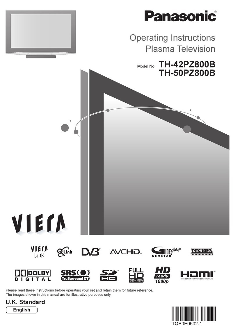 Panasonic Viera TH-42PZ800B User manual