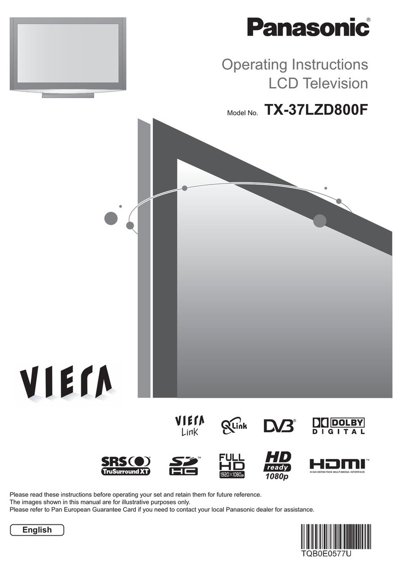 Panasonic Viera TX-37LZD800F User manual