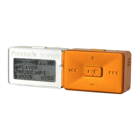 Panasonic SV-MP500V User manual