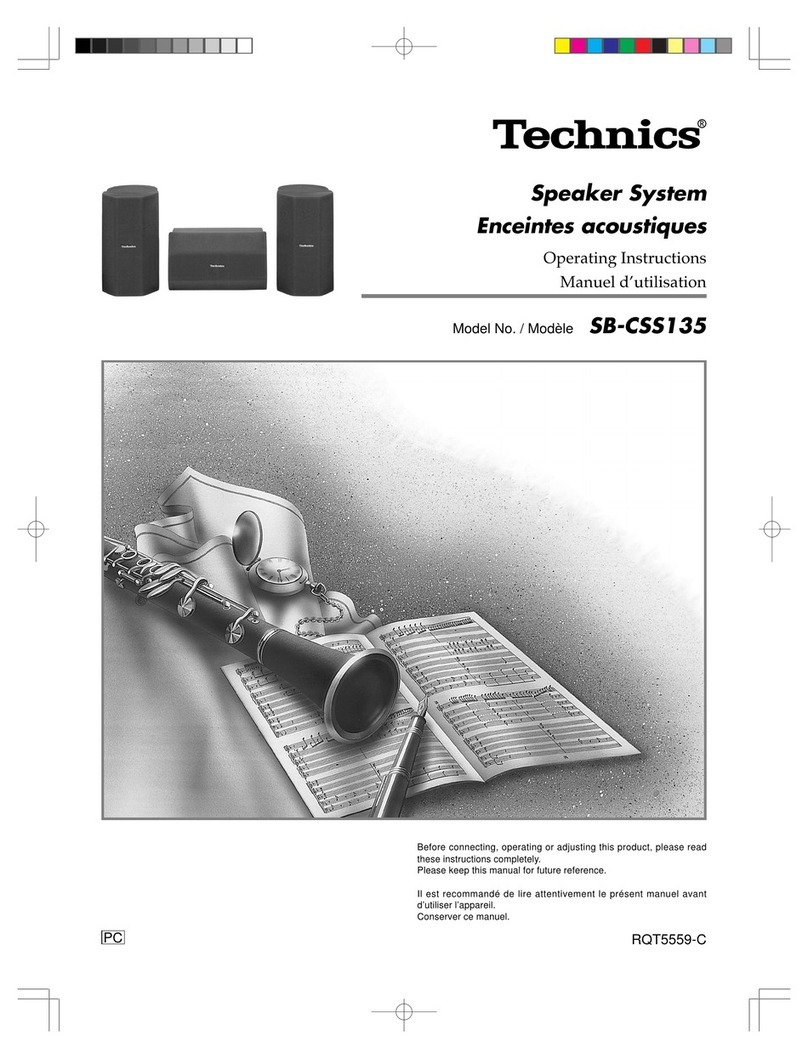 Panasonic SB-CSS135 operating instructions