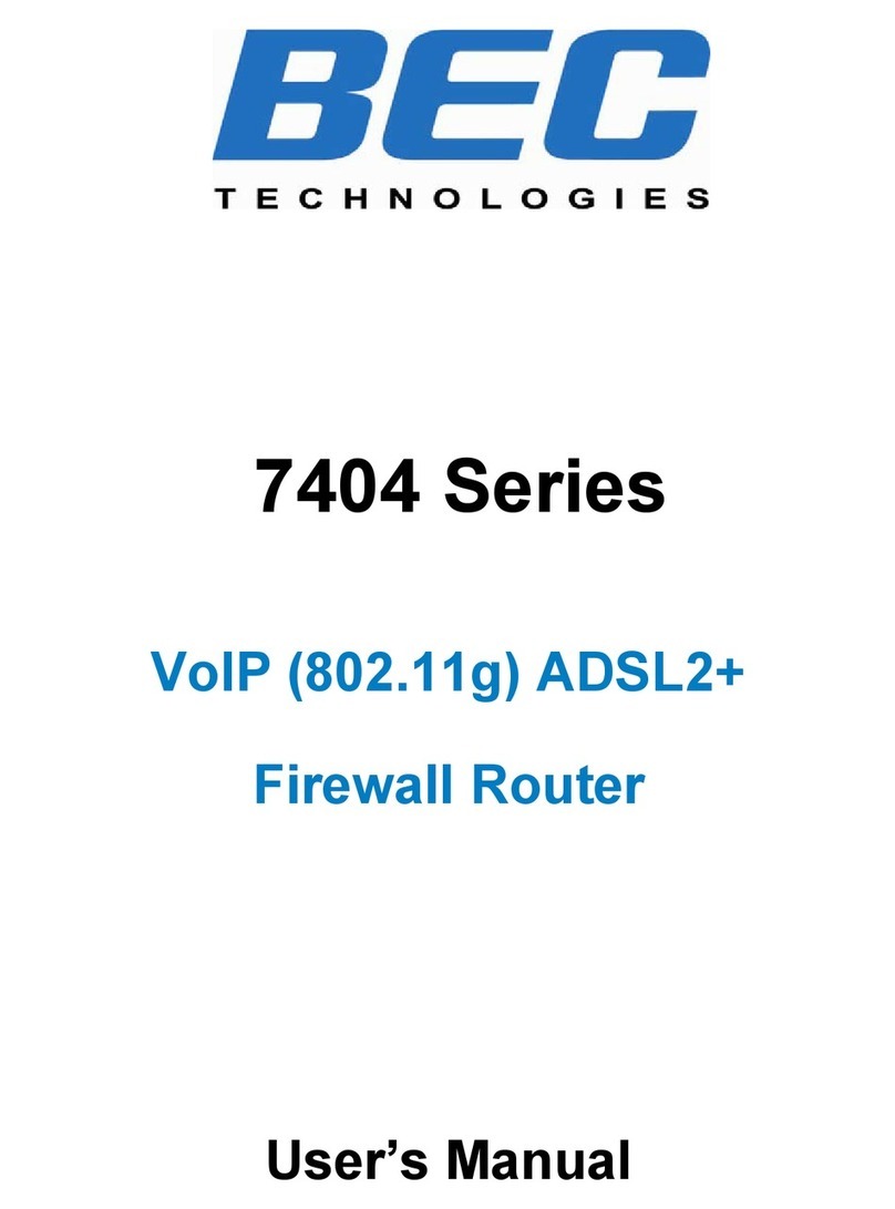 BEC 7404 Series user manual