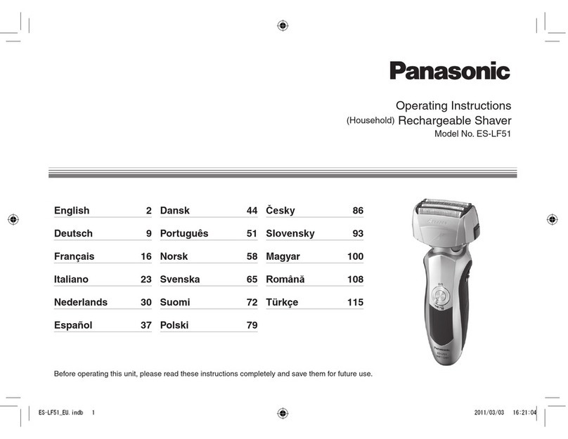 Panasonic ES-LF51 operating instructions