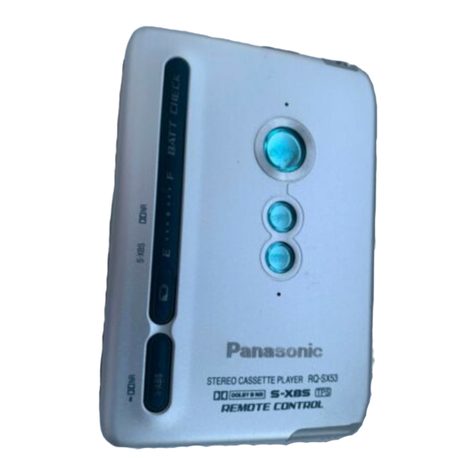 Panasonic RQ-SX53 User manual