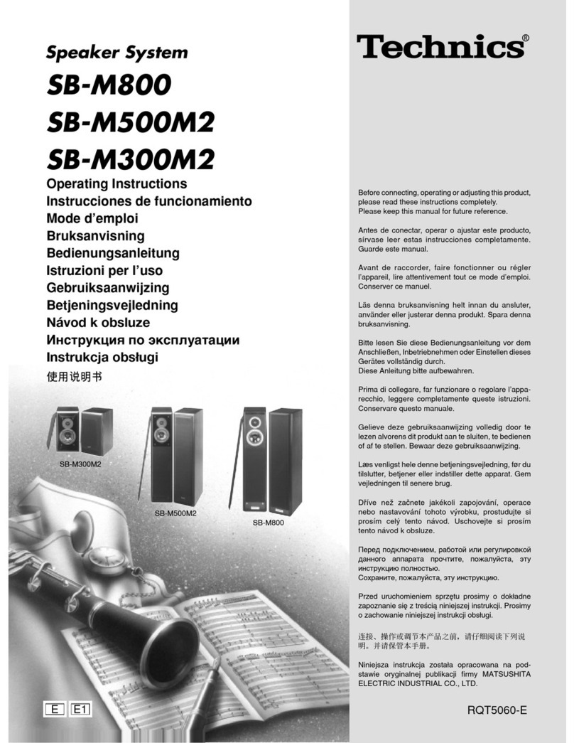 Technics SB-M500M2 User manual