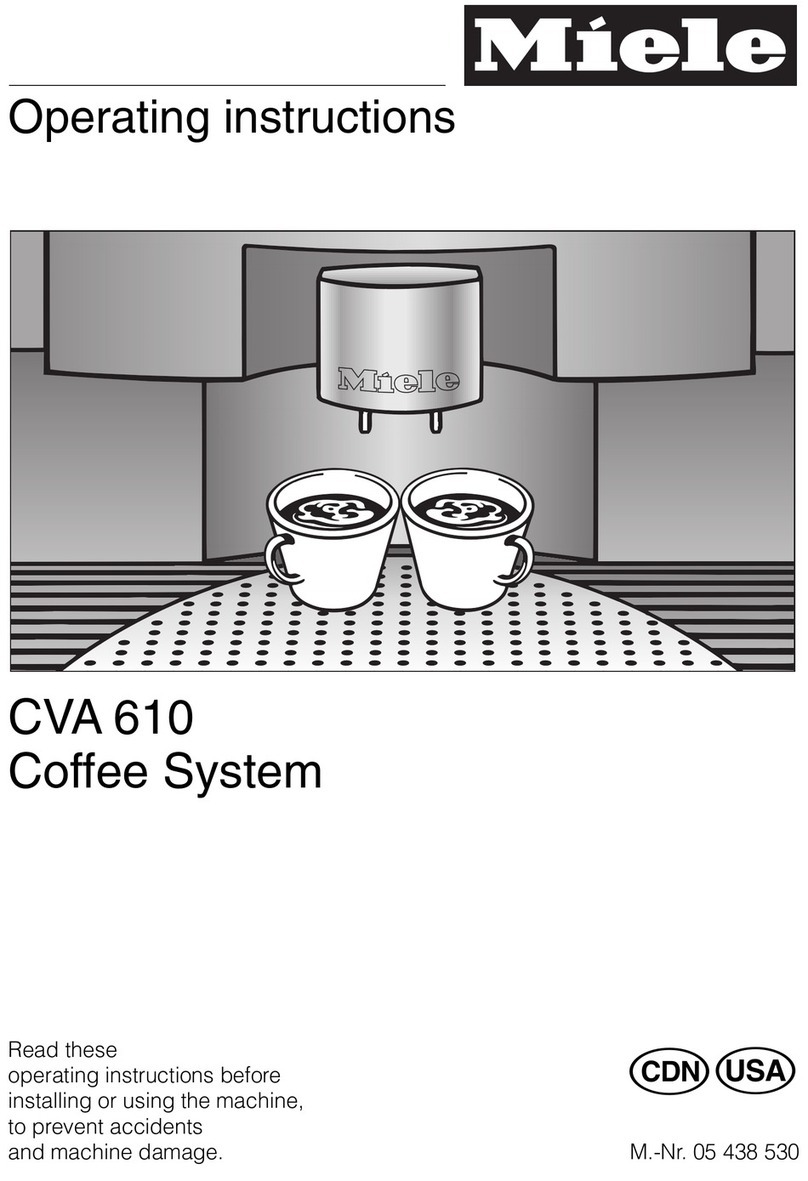 Miele cva 610 User manual Miele cva 610 User manual