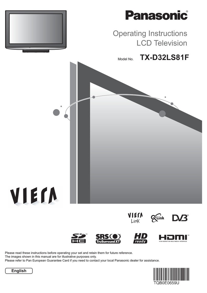 Panasonic Viera TX-D32LS81F User manual
