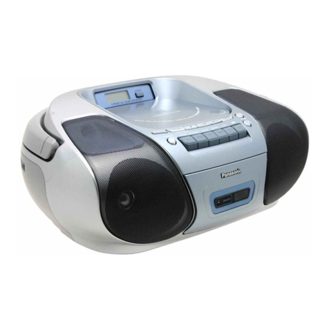 Panasonic RXD27 - RADIO CASSETTE W/CD operating instructions
