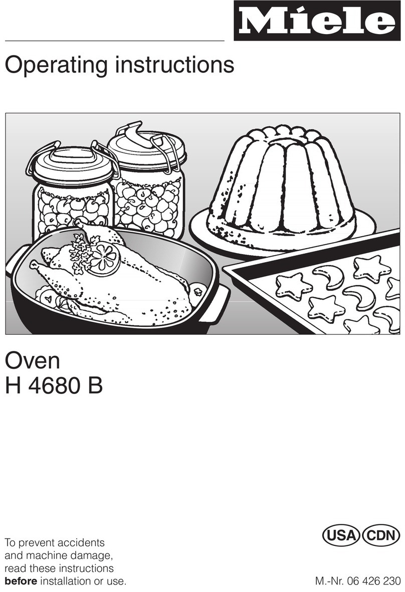 Miele MasterChef H 4680 B operating instructions