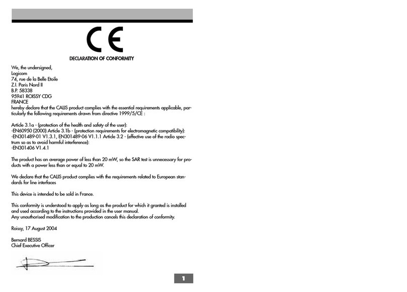 LOGICOM CALIS manual&nbsp;