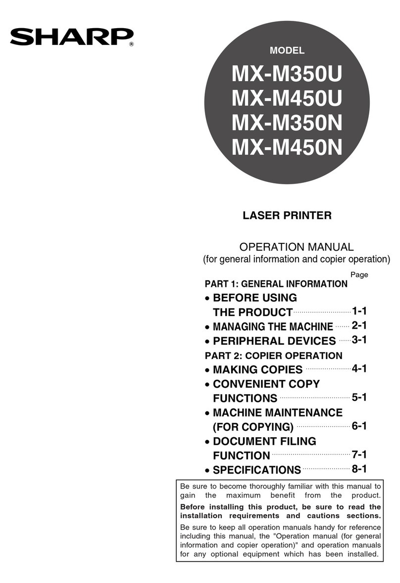 Sharp MX-M350-U Operation manual