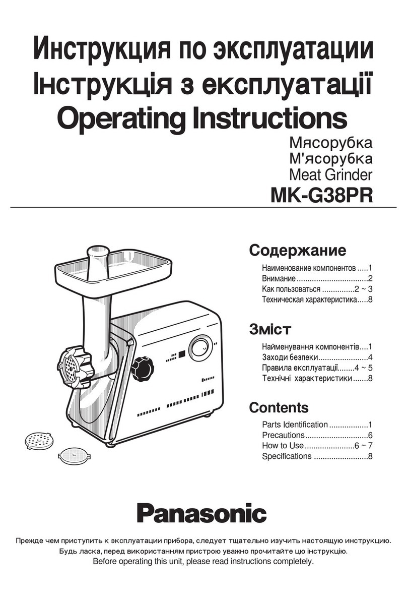 Panasonic MK-G38PR Operating	 instruction