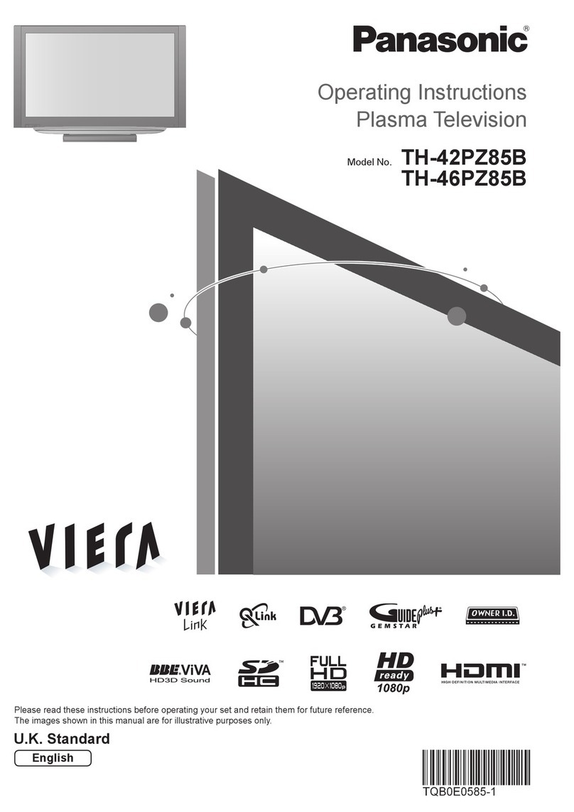 Panasonic Viera TH-42PZ85B User manual