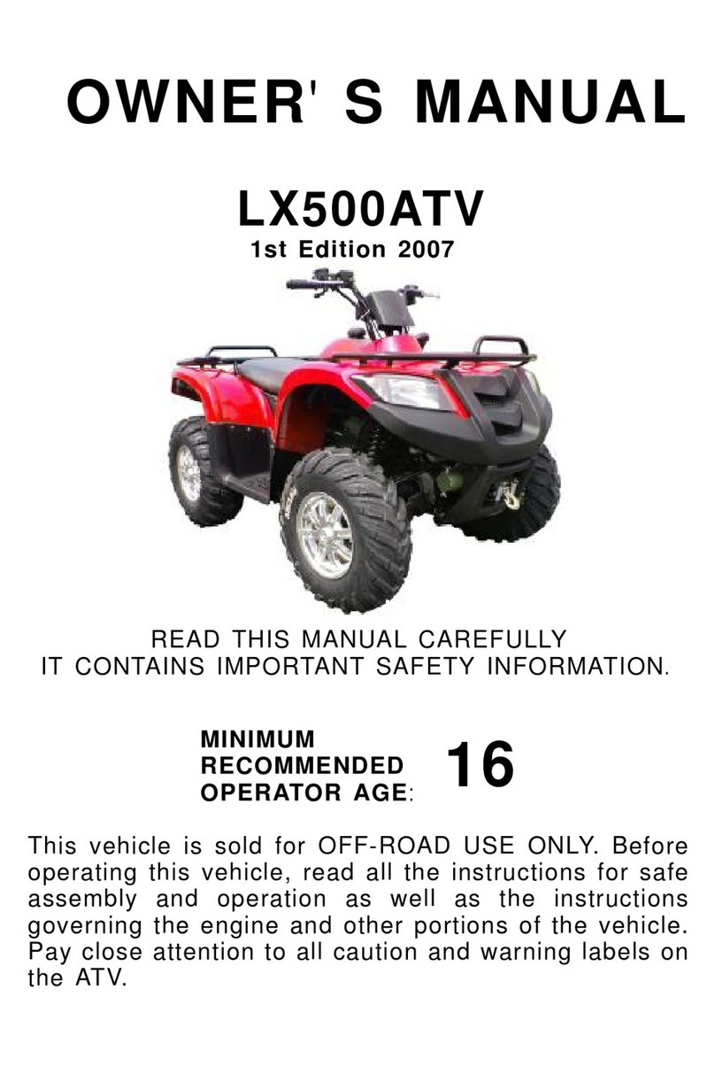 LONCIN LX500ATV User manual