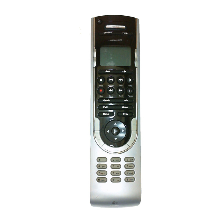 Logitech HARMONY 520 User manual